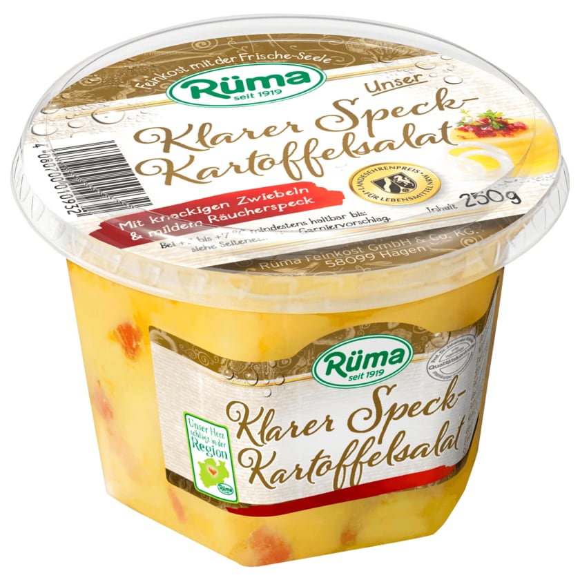 Rüma Unser Klarer Speck-Kartoffelsalat 250g